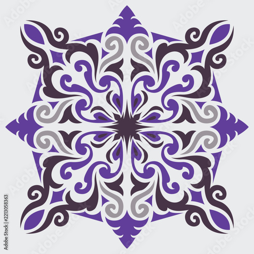 vector seamless pattern with flowers