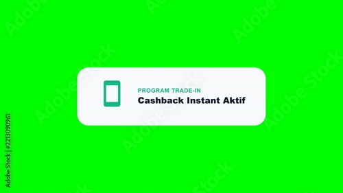 Smartphone trade in promotion banners on green screen background