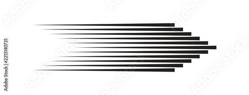 Abstract Directional Arrow Vector, Horizontal Line Speed Motion Symbol for Modern Graphic Design.eps