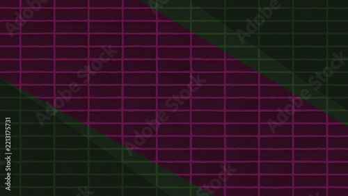 Dark background with a purple diagonal brick pattern and dark green grid overlay for modern design