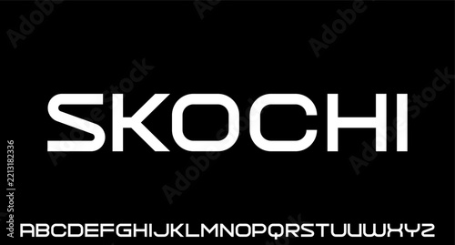 modern geometric circular font with rounded edges