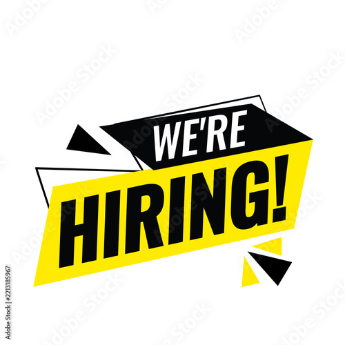 We Are Hiring, Talent Acquisition and Job Vacancy Notice, Professional Employment Opportunity, Corporate Recruitment Announcement Design