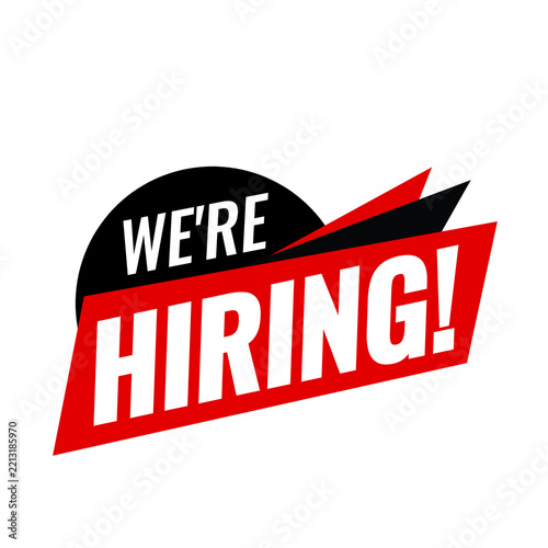 We Are Hiring, Employee Recruitment and Career Opening, Workplace Staffing Opportunity Announcement, Business Hiring Promotion Graphic
