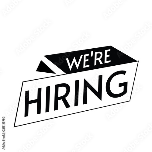 We Are Hiring, Open Position Recruitment Announcement, New Career Opportunity for Job Seekers, Professional Company Hiring Design