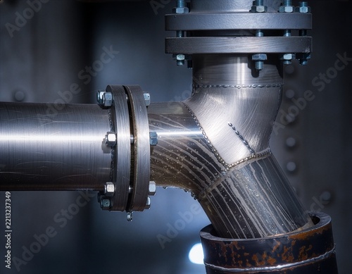 Pipe Junction Transferring Waste Material Between Systems
