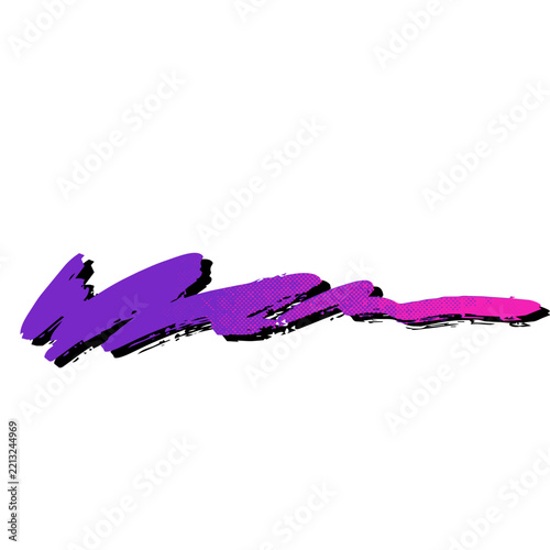 90's retro vintage stripe, halftone brush stroke eighties style Ninja
