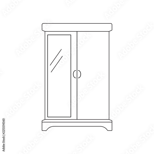 Wardrobe Line Icon