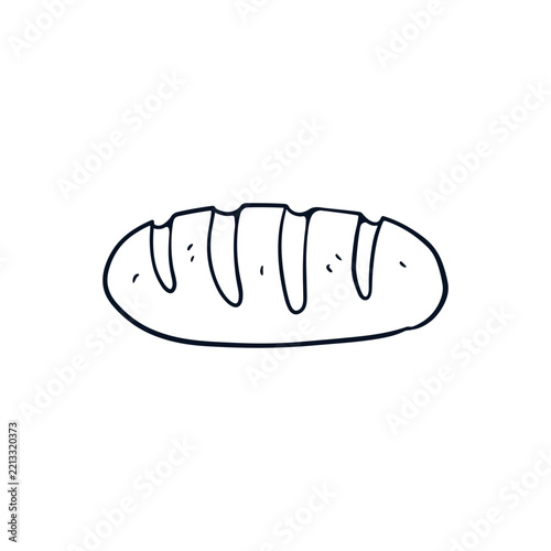 Baguette food icon design vector illustration