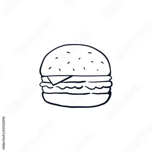 Burger icon design vector illustration