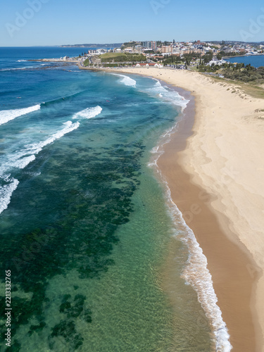 Nobbys Beach - Newcastle NSW Australia - aerial view