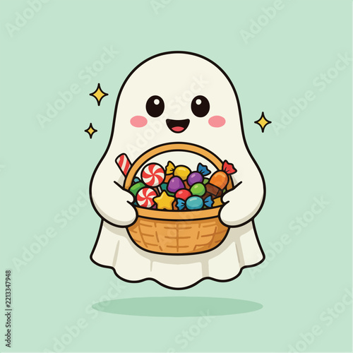 Cute Cartoon Ice Cream Cone and Easter Bunny Egg Matryoshka Vector Illustration with Chocolate, Food, Toy, Traditional Russian Doll and Festive Decoration Elements