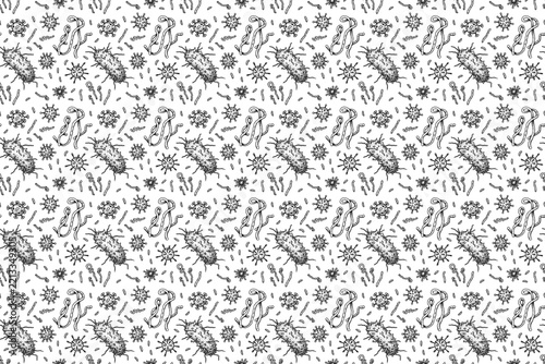 seamless pattern with flowers