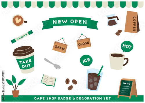 cafe_shop_badge_and_decoration_set