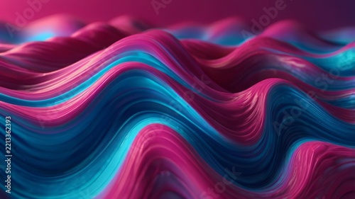 abstract 3D fluid waves