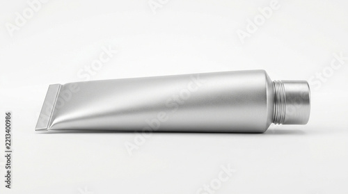 Empty metallic tube with cap