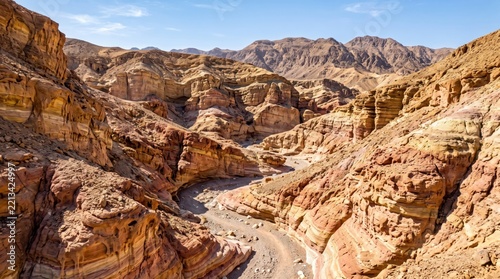Egypt Colored Canyon Nuweiba Canyon Landscape