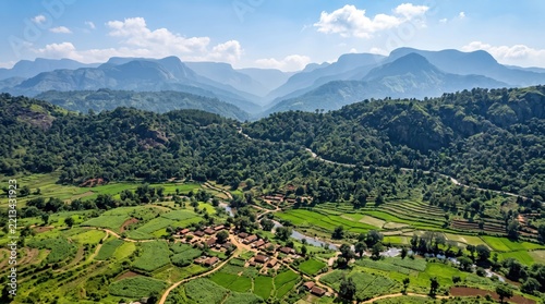 India Araku Valley Mountain Valley Landscape