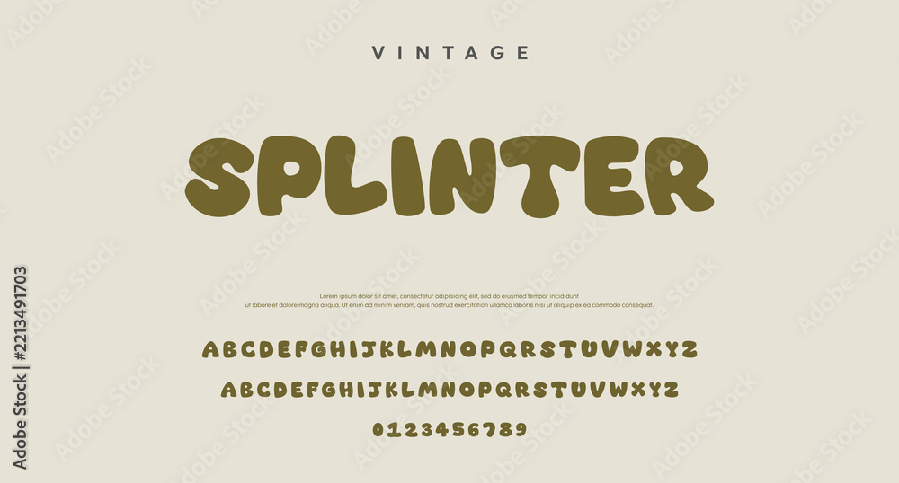 Fototapeta premium Kids font alphabet. Doodle fonts set. Uppercase, lowercase, and number.