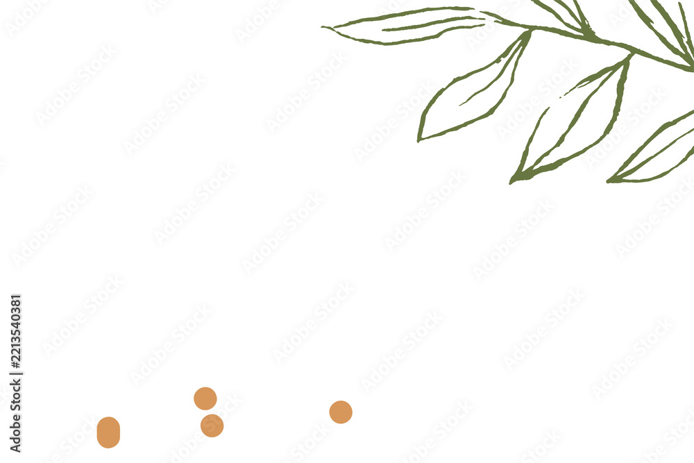 Fototapeta premium Png aesthetic leaf border, transparent background