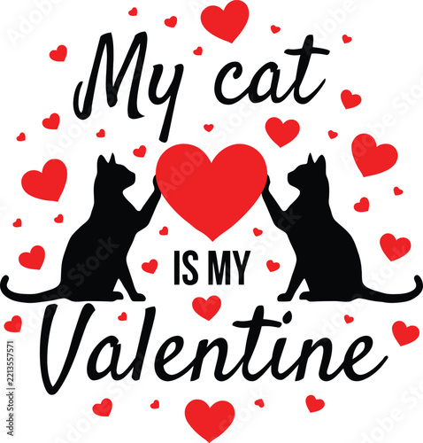 My cat is my valentine