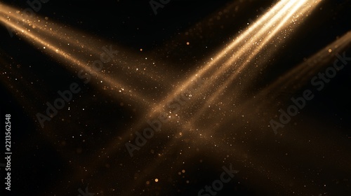 an atmospheric view of a star filled night sky, with light trails streaking across it, possibly from airplanes or spacecraft