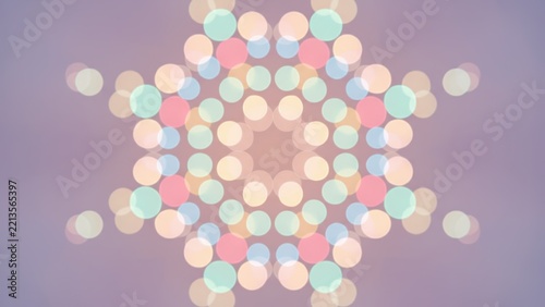 Abstract Colorful Glowing Bokeh Pattern Lights