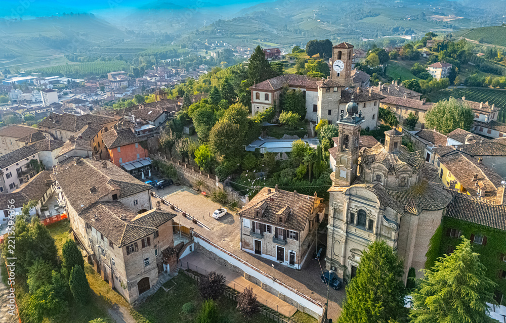 Naklejka premium View of Neive in the Province of Cuneo, Piedmont, Italy