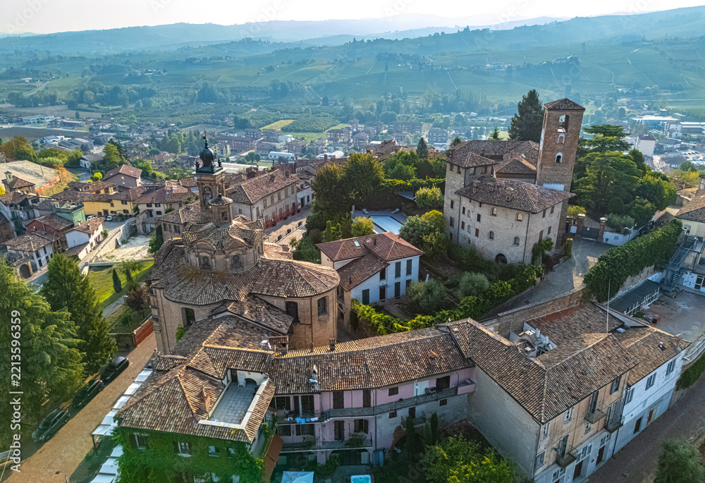 Naklejka premium View of Neive in the Province of Cuneo, Piedmont, Italy