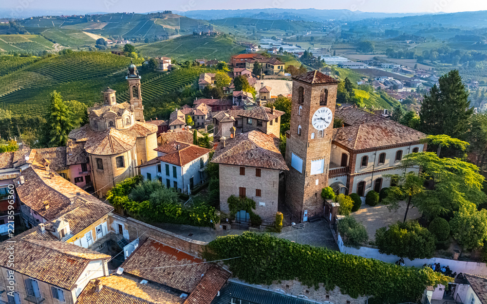 Naklejka premium View of Neive in the Province of Cuneo, Piedmont, Italy