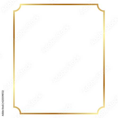 elegant gold frame border no background