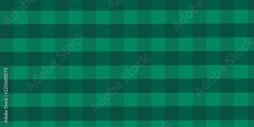Christmas rhombus seamless pattern. Xmas plaid texture with gold line and stars. Green argyle geometric diamond abstract pattern. Christmas wrapping. Vector illustration isolated on green background.