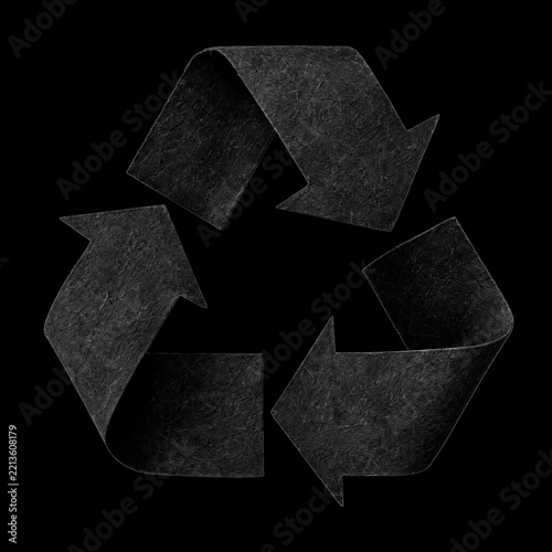 Recycling symbol indicating environmental conservation and sustainability