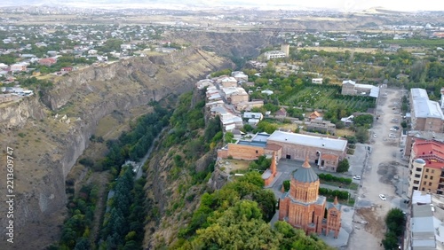 Panoramic drone view of landscape , aerial view of a drone