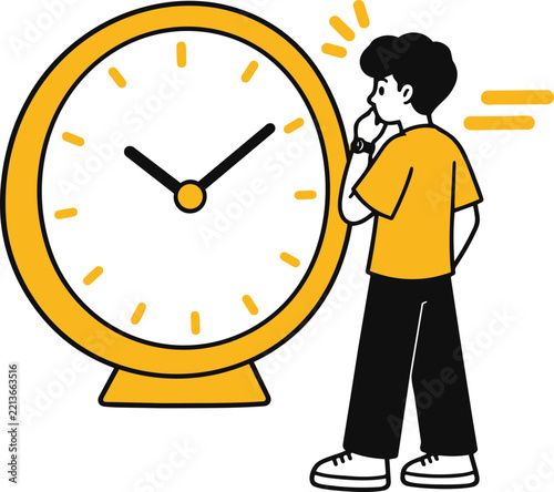 Business Time Management Illustration