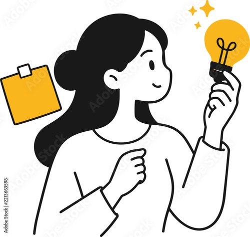 Business Idea Light Bulb Illustration
