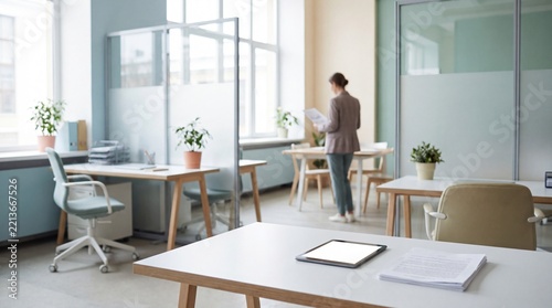 Modern corporate office interior for financial compliance and KYC audits