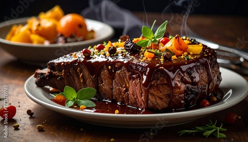 lamb chops with vegetables