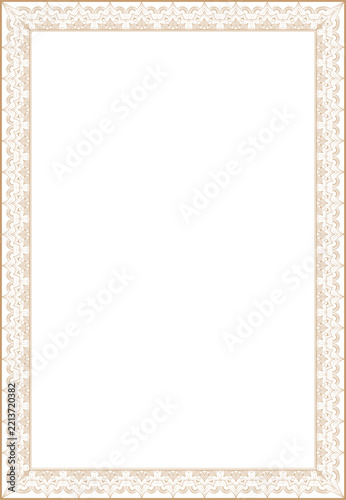 gold frame isolated on white