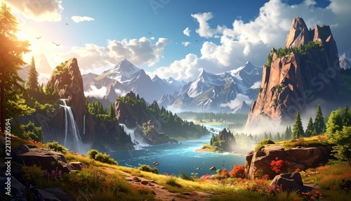 panorama of the mountains