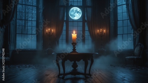 Glowing Candle Haunted Mansion Halloween