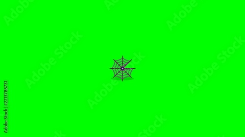 Spinning Compass Rose Graphic Element on Green Screen Background.