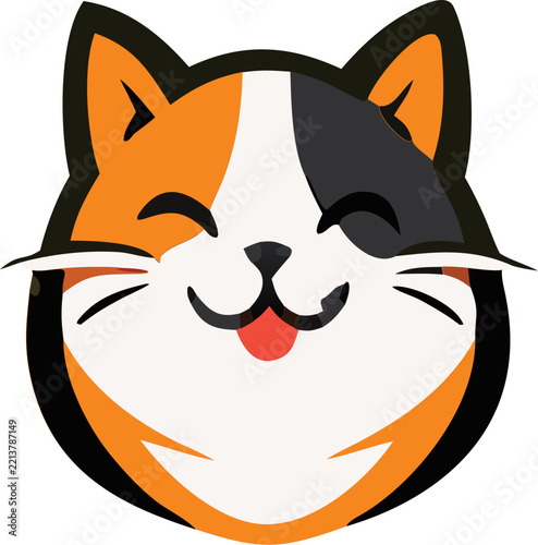 Simple cat face vector icon for pet lovers and animal-themed designs, perfect for logos, badges, stickers, packaging, social media, websites, and print projects.