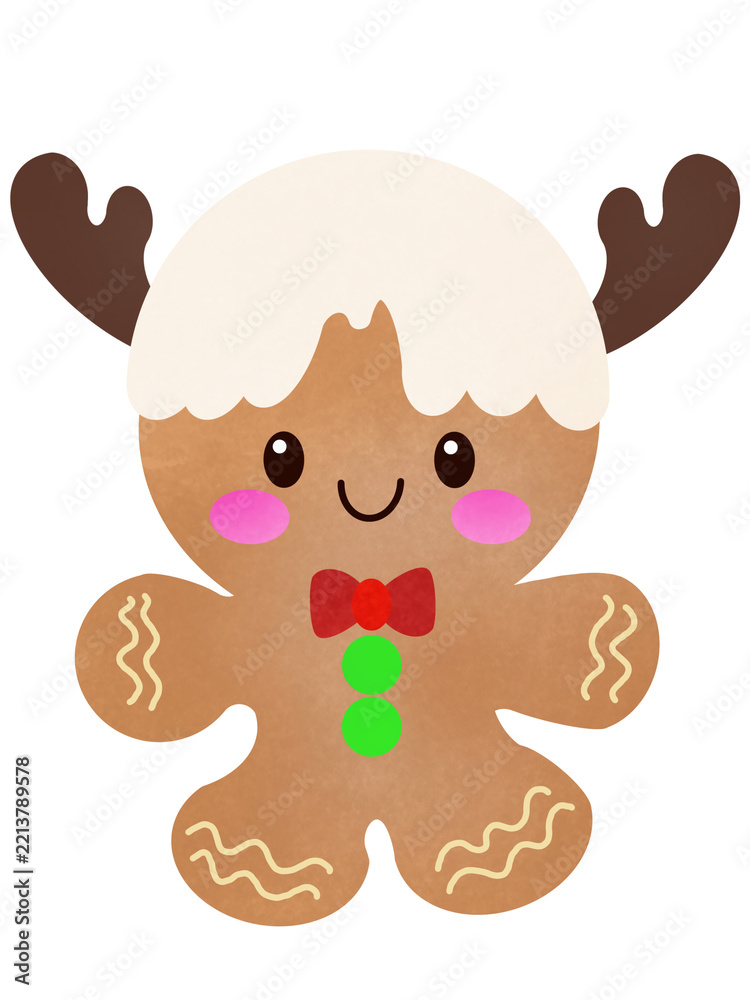 Fototapeta premium christmas gingerbread man
