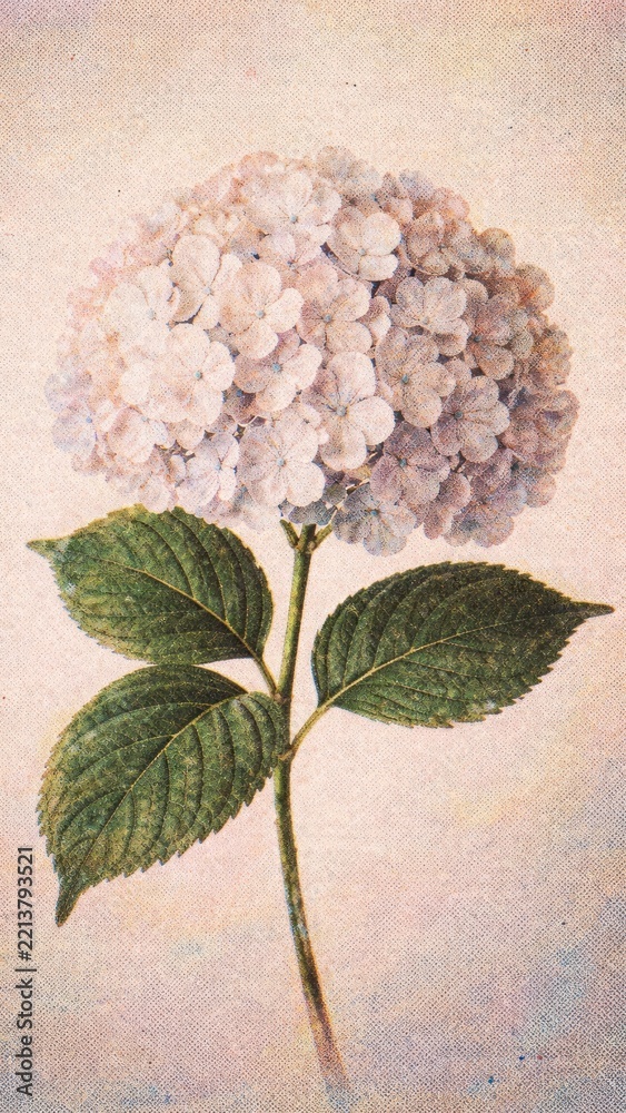 Fototapeta premium Vintage floral elegance for screens mobile wallpaper