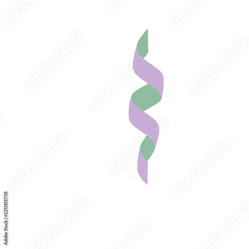 Swirling ribbon isolated on transparent background