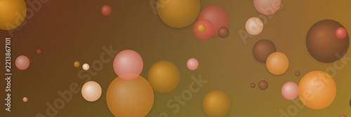 Abstract Background with Floating Soft Orbs