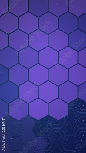 Purple Hexagonal Pattern Background
