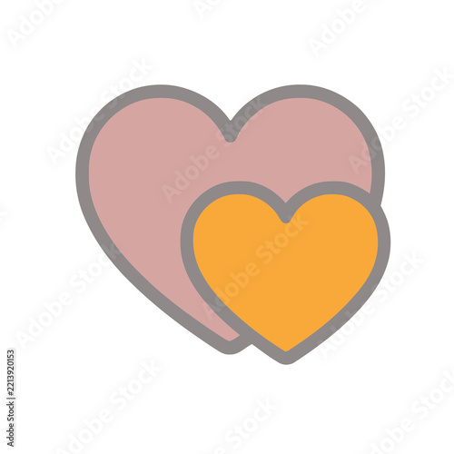 Two hearts icon