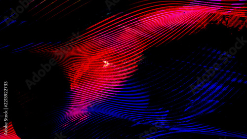 Photography Diversity of Soul Geometry and Fractal Realms with Colorful Waves, Glowing Energ