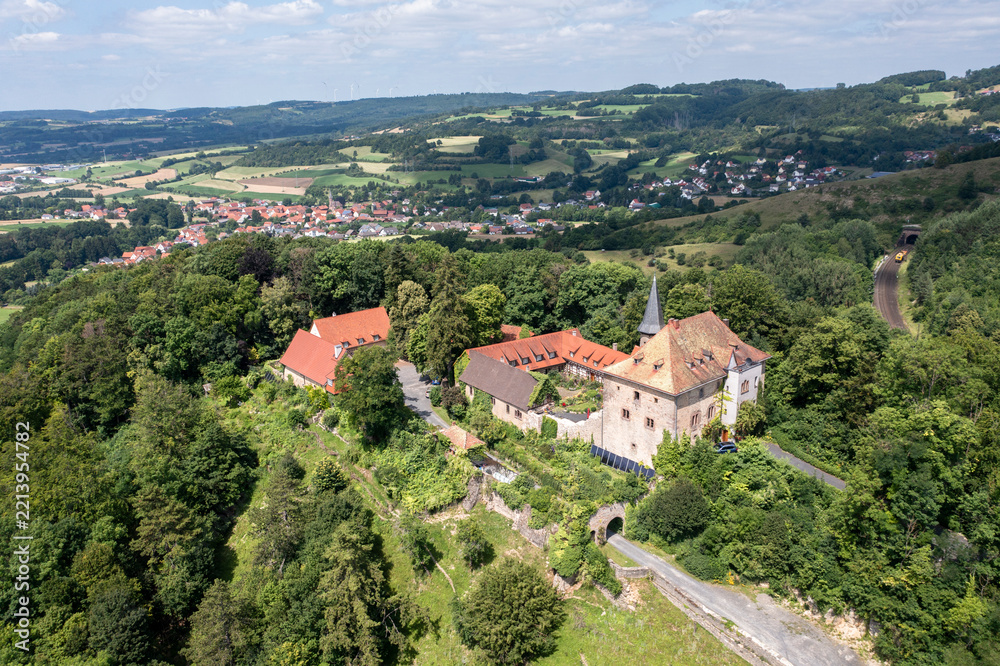 Fototapeta premium Brandenstein Castle, Main-Kinzig District, Hesse, Schluechtern, Germany,